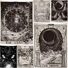 Load image into Gallery viewer, Better Quality The Moon Star Tapestry Wall Hanging Astrology Divination Bedspread Beach Mat
