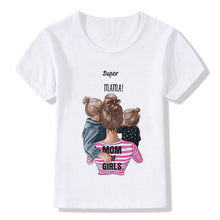 Load image into Gallery viewer, ZZSYKD Summer Super Mom Baby Girl Tshirt Vogue Boys T Shirts Mother And Baby Love Life Lovely Printing Kawaii Kids T Shirt Cozy
