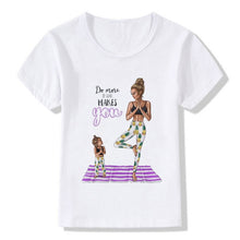 Load image into Gallery viewer, ZZSYKD Summer Super Mom Baby Girl Tshirt Vogue Boys T Shirts Mother And Baby Love Life Lovely Printing Kawaii Kids T Shirt Cozy
