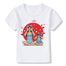 Load image into Gallery viewer, ZZSYKD Summer Super Mom Baby Girl Tshirt Vogue Boys T Shirts Mother And Baby Love Life Lovely Printing Kawaii Kids T Shirt Cozy
