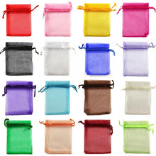 Load image into Gallery viewer, 50Pcs Organza Bag Jewelry Packaging Gift Candy Wedding Party Goodie Packing Favors Pouches Drawable Bags Present Sweets Pouches
