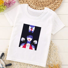 Load image into Gallery viewer, VOGUE Princess Print Girls Tshirt Harajuku Kawaii Fashion Girl Top Cartoon Casual Girl T Shirts Children Round Neck Short Sleeve
