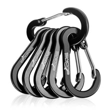 Load image into Gallery viewer, Booms Fishing CC1 Steel Small Carabiner Clips Outdoor Camping  Multi Tool  Fishing Acessories 6pcs
