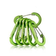 Load image into Gallery viewer, Booms Fishing CC1 Steel Small Carabiner Clips Outdoor Camping  Multi Tool  Fishing Acessories 6pcs
