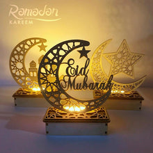 Load image into Gallery viewer, EID Wooden Pendant Eid Mubarak Ramadan Decoration For Home Islamic Muslim Party Decor Kareem Ramadan And Eid Decor Eid AL Adha
