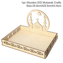 Load image into Gallery viewer, EID Wooden Pendant Eid Mubarak Ramadan Decoration For Home Islamic Muslim Party Decor Kareem Ramadan And Eid Decor Eid AL Adha
