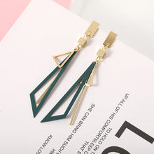 Load image into Gallery viewer, 2020 Korean Long Statement Geometric Triangle Tassel Dangle Drop Earrings For Women Earrings Fashion Jewelry Oorbellen Brincos
