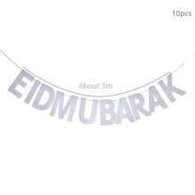 Load image into Gallery viewer, Gold Ramadan Kareem Decoration Eid Mubarak Banner and Balloons Eid Ramadan Party Favor Eid al-fitr Ramadan Mubarak Decor
