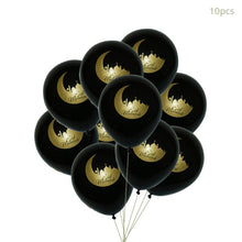 Load image into Gallery viewer, Gold Ramadan Kareem Decoration Eid Mubarak Banner and Balloons Eid Ramadan Party Favor Eid al-fitr Ramadan Mubarak Decor
