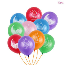 Load image into Gallery viewer, Gold Ramadan Kareem Decoration Eid Mubarak Banner and Balloons Eid Ramadan Party Favor Eid al-fitr Ramadan Mubarak Decor
