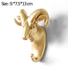 Load image into Gallery viewer, Hook Home Hook Decorative Hook Gold Animal Hooks Keys Holder Wall Home Wall Hook Multifunction Hanging Hook Holder Wall Hook
