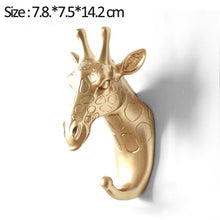 Load image into Gallery viewer, Hook Home Hook Decorative Hook Gold Animal Hooks Keys Holder Wall Home Wall Hook Multifunction Hanging Hook Holder Wall Hook
