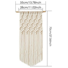 Load image into Gallery viewer, Macrame Boho Tapestry Wall Hanging Hand-woven Home Decoration Accessories Nordic Art Tassel Apartment Dorm Room Decoration
