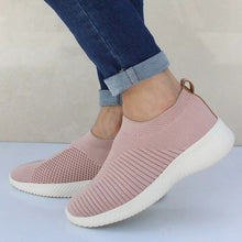 Load image into Gallery viewer, Women Shoes Knitting Sock Sneakers Women Spring Summer Slip On Flat Shoes Women Plus Size Loafers Flats Walking krasovki Famela
