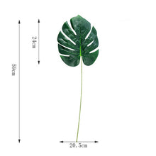 Load image into Gallery viewer, Artificial Plants Green Palm Leaves Monstera Home Garden Living Room Bedroom Balcony Decoration Tropical Plastic Fake Plant Long
