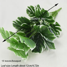 Load image into Gallery viewer, Artificial Plants Green Palm Leaves Monstera Home Garden Living Room Bedroom Balcony Decoration Tropical Plastic Fake Plant Long
