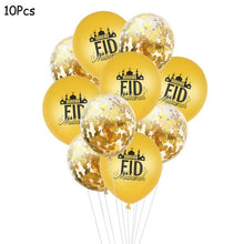 Load image into Gallery viewer, Eid Mubarak Banner Balloons Ramadan Kareem Decoration Ramadan Mubarak Muslim Islamic Festival Party DIY Decorations
