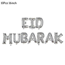 Load image into Gallery viewer, Eid Mubarak Banner Balloons Ramadan Kareem Decoration Ramadan Mubarak Muslim Islamic Festival Party DIY Decorations
