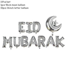 Load image into Gallery viewer, Eid Mubarak Banner Balloons Ramadan Kareem Decoration Ramadan Mubarak Muslim Islamic Festival Party DIY Decorations
