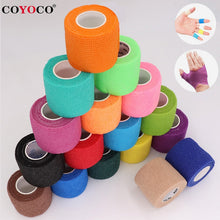 Load image into Gallery viewer, COYOCO Colorful Sport Self Adhesive Elastic Bandage Wrap Tape 4.5m Elastoplast For Knee Support Pads Finger Ankle Palm Shoulder
