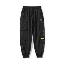 Load image into Gallery viewer, Streetwear Black Pants Women Korean Style Elastic Waist Sweatpants Baggy Pants Summer Autumn Hip Hop Harajuku Trousers Women
