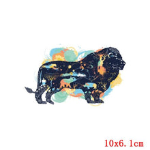 Load image into Gallery viewer, Prajna Animals Heat Transfer Vinyl Whale Patch Iron On Transfer For Clothing Animal Flower Stripes Thermal Stickers On Clothes
