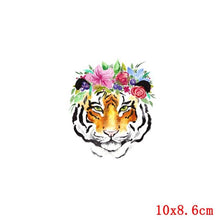 Load image into Gallery viewer, Prajna Animals Heat Transfer Vinyl Whale Patch Iron On Transfer For Clothing Animal Flower Stripes Thermal Stickers On Clothes
