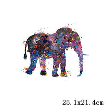 Load image into Gallery viewer, Prajna Animals Heat Transfer Vinyl Whale Patch Iron On Transfer For Clothing Animal Flower Stripes Thermal Stickers On Clothes
