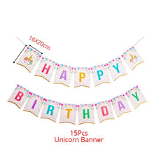 Load image into Gallery viewer, Unicorn Party 3-tier Cup Cake Stand Paper Plates Cups Balloon Birthday Party Decoration Kids Unicornio Party Girls Baby Shower
