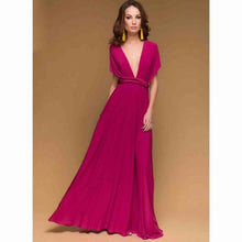 Load image into Gallery viewer, Sexy Women Multiway Wrap Convertible Boho Maxi Club Red Dress Bandage Long Dress Party Bridesmaids Infinity Robe Longue Femme
