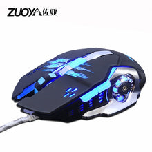 Load image into Gallery viewer, ZUOYA Professional gamer Gaming Mouse 8D 3200DPI Adjustable Wired Optical LED Computer Mice USB Cable Mouse for laptop PC
