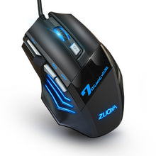 Load image into Gallery viewer, ZUOYA Professional gamer Gaming Mouse 8D 3200DPI Adjustable Wired Optical LED Computer Mice USB Cable Mouse for laptop PC
