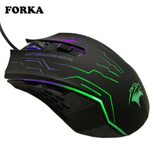 Load image into Gallery viewer, FORKA Silent Click USB Wired Gaming Mouse 6 Buttons 3200DPI Mute Optical Computer Mouse Gamer Mice for PC Laptop Notebook Game
