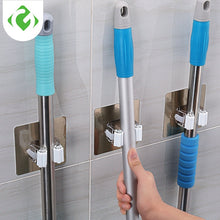 Load image into Gallery viewer, GUANYAO Adhesive Multi-Purpose Hooks Wall Mounted Mop Organizer Holder RackBrush Broom Hanger Hook Kitchen bathroom Strong Hooks
