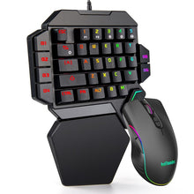 Load image into Gallery viewer, RedThunder One-Handed Mechanical Gaming Keyboard RGB Backlit Portable Mini Gaming Keypad Game Controller for PC PS4 Xbox Gamer
