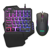 Load image into Gallery viewer, RedThunder One-Handed Mechanical Gaming Keyboard RGB Backlit Portable Mini Gaming Keypad Game Controller for PC PS4 Xbox Gamer
