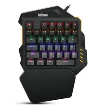 Load image into Gallery viewer, RedThunder One-Handed Mechanical Gaming Keyboard RGB Backlit Portable Mini Gaming Keypad Game Controller for PC PS4 Xbox Gamer
