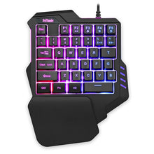 Load image into Gallery viewer, RedThunder One-Handed Mechanical Gaming Keyboard RGB Backlit Portable Mini Gaming Keypad Game Controller for PC PS4 Xbox Gamer
