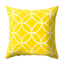 Load image into Gallery viewer, Yellow Geometric Cushion Cover Sofa Decorative Cushions Pillow Cover Home Decoration Pillow Case Hawaiian Tropical Summer Cover
