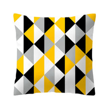 Load image into Gallery viewer, Yellow Geometric Cushion Cover Sofa Decorative Cushions Pillow Cover Home Decoration Pillow Case Hawaiian Tropical Summer Cover
