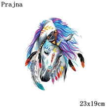 Load image into Gallery viewer, Prajna Animals Heat Transfer Vinyl Whale Patch Iron On Transfer For Clothing Animal Flower Stripes Thermal Stickers On Clothes
