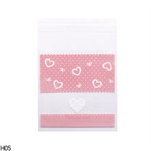 Load image into Gallery viewer, 50/100pcs Heart Clear Candy Bag Transparent Plastic Bag Cookie OPP Bag For Wedding Birthday Party Deco DIY Gift Packaging Pouch
