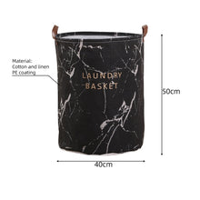 Load image into Gallery viewer, Canvas Waterproof Laundry Organizer Basket Large Capacity Laundry Hamper Dirty Clothes Storage Bag Toy Home Storage Bin 1pc
