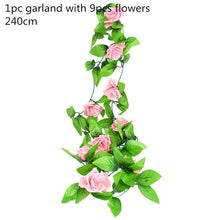 Load image into Gallery viewer, Green Eucalyptus Leaves Garland Wisteria Artificial Flowers Rattan Fake Plant Silk Leaf Vines For Wedding Birthday Party Decor
