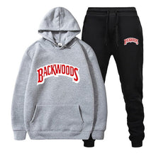 Load image into Gallery viewer, fashion brand Backwoods Men&#39;s Set Fleece Hoodie Pant Thick Warm Tracksuit Sportswear Hooded Track Suits Male Sweatsuit Tracksuit
