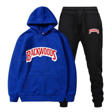 Load image into Gallery viewer, fashion brand Backwoods Men&#39;s Set Fleece Hoodie Pant Thick Warm Tracksuit Sportswear Hooded Track Suits Male Sweatsuit Tracksuit
