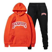 Load image into Gallery viewer, fashion brand Backwoods Men&#39;s Set Fleece Hoodie Pant Thick Warm Tracksuit Sportswear Hooded Track Suits Male Sweatsuit Tracksuit
