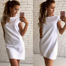 Load image into Gallery viewer, Summer Dress 2020 Hooded Sweatshirt O-neck Sexy Elegant Women Party Dresses Fashion Bodycon Short Dress Package Hips Slim Female
