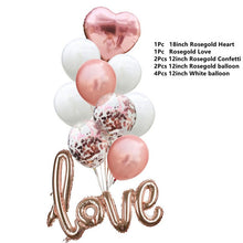 Load image into Gallery viewer, Wedding Decorations Rose Gold Bride To Be Letter Foil Ballon Bride Veil Sash Headband Bridal Shower Bachelorette Party Supplies
