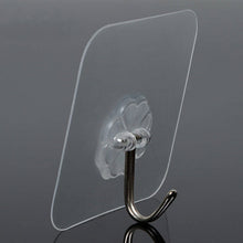 Load image into Gallery viewer, Sucker hooks wall hanger holder 6x6cm strong self adhesive hooks suction rack Cup Sucker for Kitchen Bathroom 10pcs
